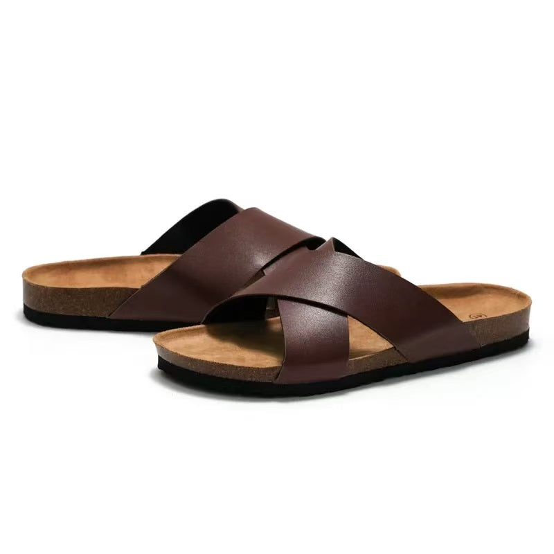 New men's cork slippers in summer
