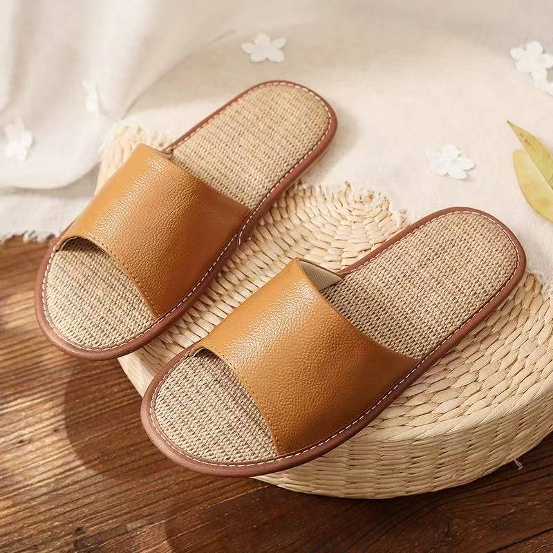 Japanese leather linen sandals
