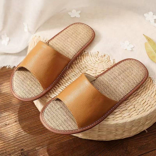Japanese leather linen sandals