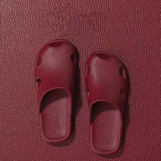 Home indoor hole shoes women's silent slippers