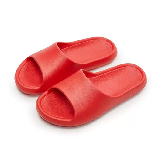 High-end red home slippers for women